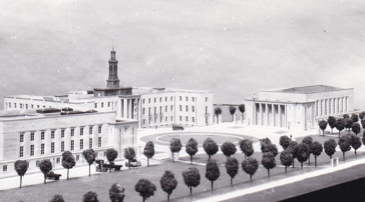 davidjohnlund's tweet image. Another model from chapter 5 of my book Model Britain, this time of Walthamstow Town Hall, made by Thorp to the design of Philip Dalton Hepworth in 1937. This chapter of the book looks at models of 20th C visions of the future of civic buildings.