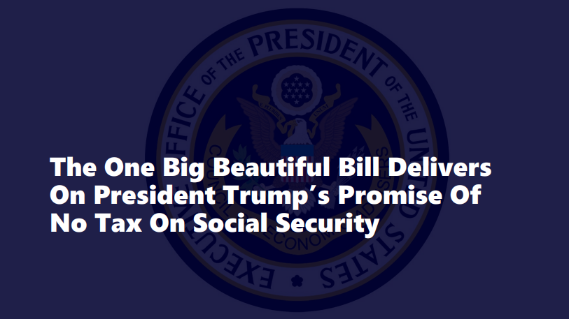 Council of Economic Advisers (@cea47) on Twitter photo How The One Big Beautiful Bill helps America's seniors with the largest tax break in US history:
Under the OBBB, 51.4 million seniors (88% of all whom receive Social Security income) will pay no tax on their Social Security. More 👇 <a href="/RapidResponse47/">Rapid Response 47</a> How The One Big Beautiful Bill helps America's seniors with the largest tax break in US history:
Under the OBBB, 51.4 million seniors (88% of all whom receive Social Security income) will pay no tax on their Social Security. More 👇 <a href="/RapidResponse47/">Rapid Response 47</a>