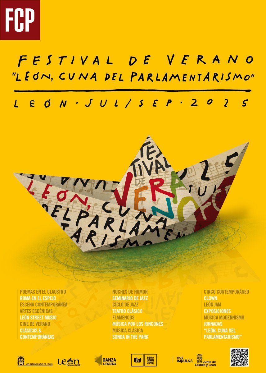 Ayuntamiento de León - Cultura (@aytoleoncultura) on Twitter photo ⛵️🌊 ¡Nos echamos a la mar! Vamos a navegar por el teatro, la danza, la música, la poesía… Vamos a empaparnos de cultura con una nueva edición del Festival de Verano ‘León, Cuna del Parlamentarismo’ #FCP2025
#LeónEsCultura #LeónEsp <a href="/LeonAyto/">Ayuntamiento de León</a> ⛵️🌊 ¡Nos echamos a la mar! Vamos a navegar por el teatro, la danza, la música, la poesía… Vamos a empaparnos de cultura con una nueva edición del Festival de Verano ‘León, Cuna del Parlamentarismo’ #FCP2025
#LeónEsCultura #LeónEsp <a href="/LeonAyto/">Ayuntamiento de León</a>