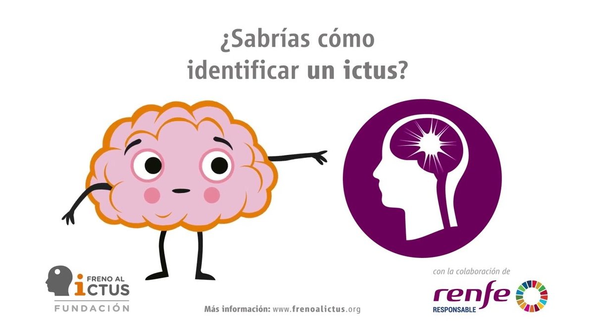 🧠 Este verano, el ictus viaja en tren.
Lanzamos junto a <a href="/Renfe/">Renfe</a>  la campaña “¿Sabrías identificar un ictus?” para enseñar a detectar sus síntomas y actuar rápido

🚨 Cara caída, brazo débil o dificultad para hablar: llama al 112

frenoalictus.org/noticias/renfe…