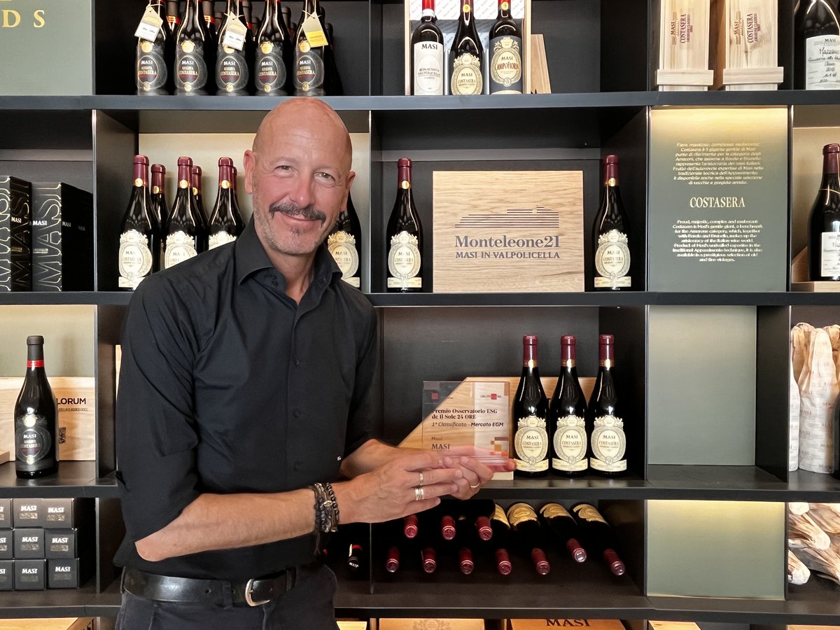 Masi has been awarded by <a href="/sole24ore/">IlSole24ORE</a> &amp; <a href="/unimib/">Università degli Studi di Milano-Bicocca</a> for its excellence in in the three key ESG areas: governance, awareness &amp; monitoring. Masi ranked 1st in the Euronext Growth Milan (EGM) segment of @borsait. A milestone in our sustainable journey.