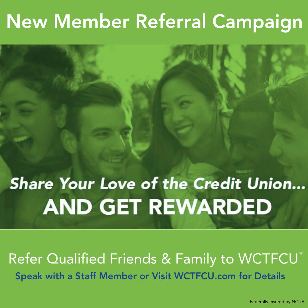 You love the Credit Union! Refer a friend today! Get the details here: loom.ly/cUIFTc0