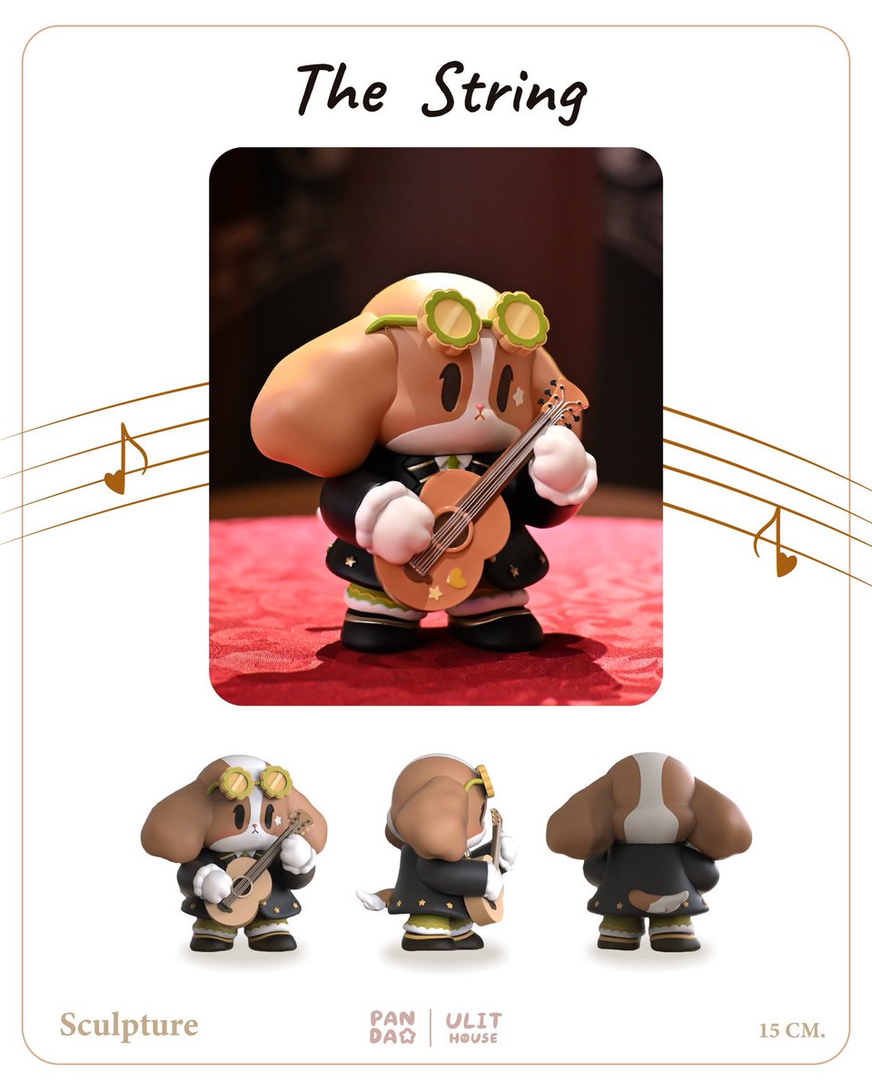 Pandaohome's tweet photo. Starlight’s Gentle Lullaby 🌟
คอลเลกชัน limited-edition resin sculpture จาก Pandao the Musician 🎷🎻🎶

ปานดาว นักดนตรีผู้บรรเลงท่วงทำนองแห่งความหวัง
ด้วยเครื่องดนตรีสามชิ้นที่พร้อมมอบจังหวะแห่งความรัก ความอบอุ่น และแสงสว่างให้หัวใจของผู้ฟัง
สร้างสรรค์โดย Tum Ulit
เปิดให้พรีออเดอร์เฉพาะช่วงเวลาจำกัดเท่านั้น   

Starlight’s Gentle Lullaby 🌟
A limited edition sculpture collection by Pandao the Musician 🎷🎻🎶

Pandao is ready to harmonize with a melody of hope
playing three instruments to compose a rhythm of love warmth and light in the hearts of listeners
Created by Tum Ulit
Available exclusively during the pre-order period

Limited Editions 
🎶 The Conductor 🎶
Size : 50 cm.
Only 1 edition
Price : 95,000 THB

🎶The Conductor 
🎷The Breath (Saxophone)
🎸The Pluck (Guitar)
🎻The String (Cello)
Size : 15 cm.
30 edition
Price : 8,500 THB

Material: Resin

Pre-order now open
For inquiries or to place an order contact
• Direct Message (DM)
• LINE Official @Ulithouse

#StarlightsGentleLullaby #PandaoTheMusician
#Pandao #TumUlit #Sculpture #ArtToy #LimitedEdition #Collectible #Pandao 🎵🌟✨