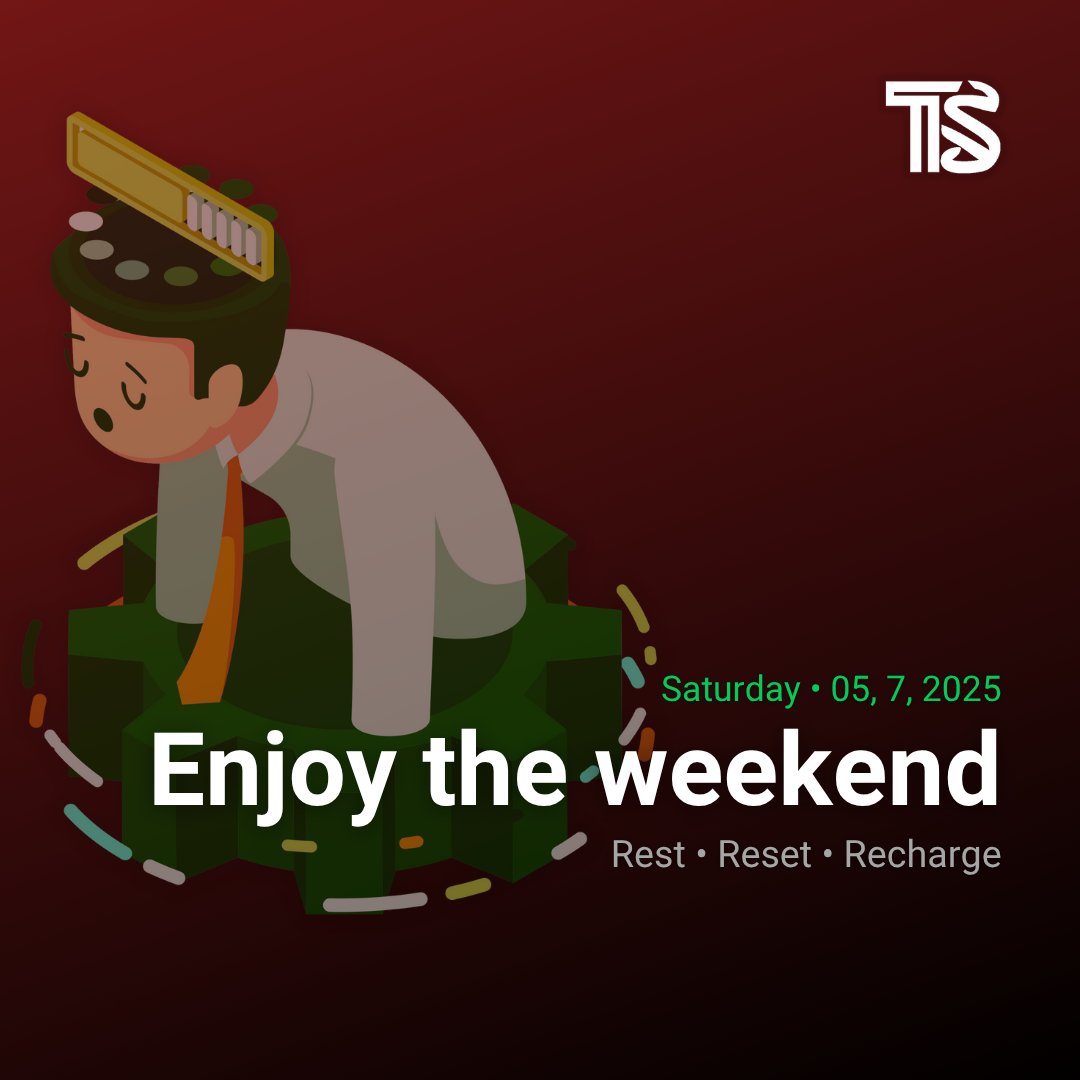 TradeSearcher_'s tweet image. 🔋 Step Away From the Charts 🔋

Wishing you a calm and restful weekend!

Rest • Reset • Recharge