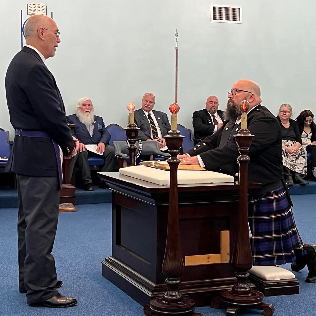 RWB Jason Gorney taking his obligation as a District Deputy in his open Installation! Hear him &amp; RWB Shawn Smith on Episode 114: The Deputies!
TravelingManPodcast.com
#BeLegendary #Freemasonry #Podcast #Brothers