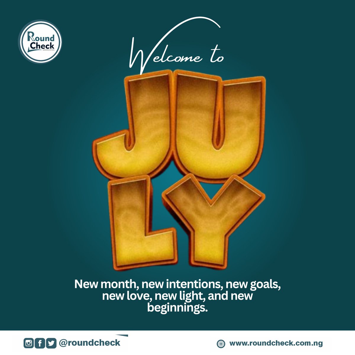 Roundcheck's tweet photo. Welcome to July!

This month, let us ensure that we verify before sharing, question before believing, and think before reacting.

Together, let’s make July a month of verification!

#HappyNewMonth
#RoundCheck
#FactChecking
#Clarity https://t.co/QtCE0MMDSz