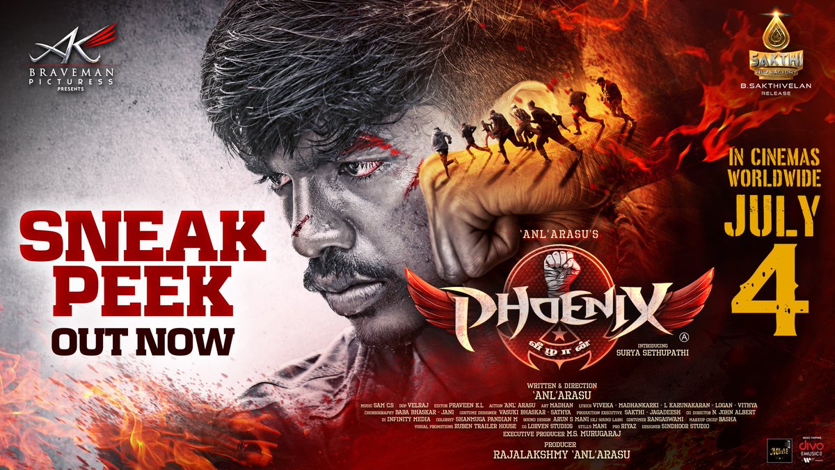 RIAZ K AHMED (@riaztheboss) on Twitter photo First came the heat.
Then the burn ๐ฅ
Now comes the blasting #Phoenix - เฎตเฏเฎดเฎพเฎฉเฏ sneak peek
Watch The Sneak Peek โถ๏ธ youtu.be/ixS1YzOV3hI
#Veezhaan
#PhoenixFromJuly4
A <a href="/SamCSmusic/">๐๐๐ ๐ ๐</a> Musical!
<a href="/ActionAnlarasu/">@ActionAnlarasu007</a> <a href="/AkBraveman/">AK Braveman Pictures</a> <a href="/suryaVoffcial/">Surya sethupathi</a> @sakthifilmfctry <a href="/sakthivelan_b/">Sakthivelan B</a> First came the heat.
Then the burn ๐ฅ
Now comes the blasting #Phoenix - เฎตเฏเฎดเฎพเฎฉเฏ sneak peek
Watch The Sneak Peek โถ๏ธ youtu.be/ixS1YzOV3hI
#Veezhaan
#PhoenixFromJuly4
A <a href="/SamCSmusic/">๐๐๐ ๐ ๐</a> Musical!
<a href="/ActionAnlarasu/">@ActionAnlarasu007</a> <a href="/AkBraveman/">AK Braveman Pictures</a> <a href="/suryaVoffcial/">Surya sethupathi</a> @sakthifilmfctry <a href="/sakthivelan_b/">Sakthivelan B</a>