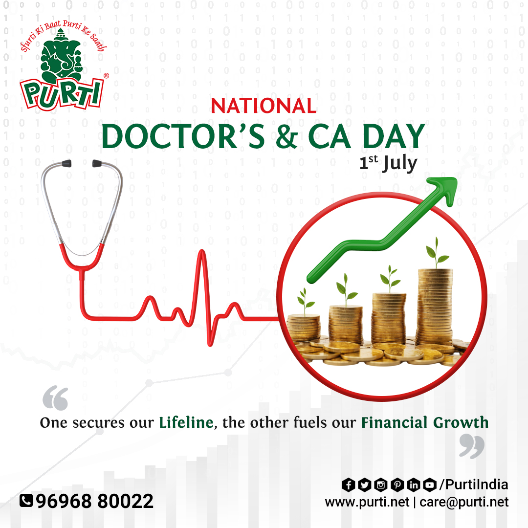 Purti India (@purtiindia) on Twitter photo This ððšðððšð«âð¬ & ðð ððð², letâs salute the ones who safeguard our lives and shape our futures.
Thank you for being the backbone of our wellbeing and financial growth. ðð¹
#Purti #EdibleOil #CookingOil #NationalDoctorsAndCADay #DoctorsDay #CADay #Gratitude #PurtiCares This ððšðððšð«âð¬ & ðð ððð², letâs salute the ones who safeguard our lives and shape our futures.
Thank you for being the backbone of our wellbeing and financial growth. ðð¹
#Purti #EdibleOil #CookingOil #NationalDoctorsAndCADay #DoctorsDay #CADay #Gratitude #PurtiCares
