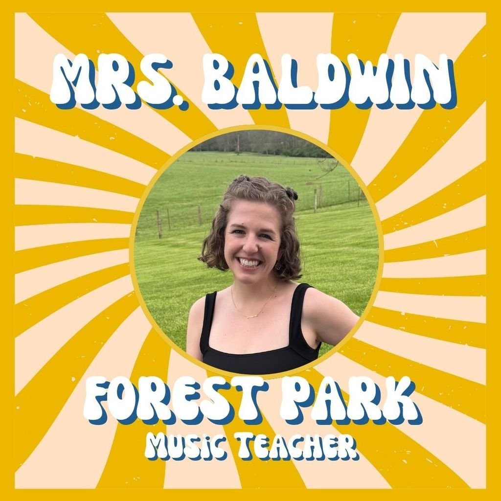 We are thrilled to introduce Alaina Baldwin as the new music teacher at Forest Park Elementary! Mrs. Baldwin brings a wealth of experience and enthusiasm, and we are excited to have her join our FPE family.
