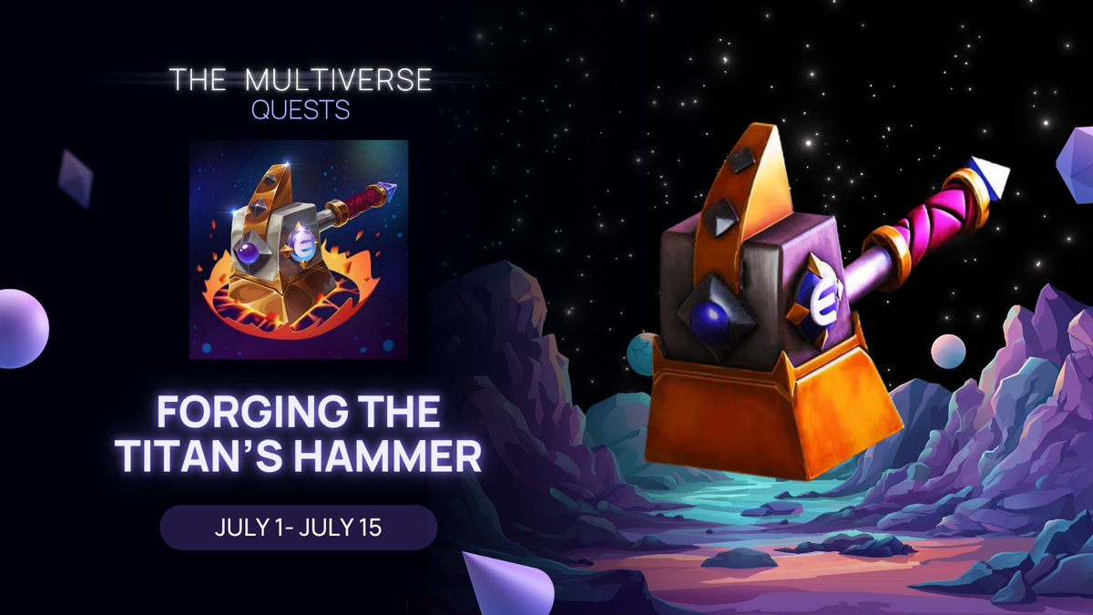 Enjin (@enjin) on Twitter photo Enjineers, it's time to forge the Titan's hammer!
Win the ForgeHammer and other Multiverse loot from these Enjin-powered games:
🧙 @LostRelics - enj.in/play-lost-reli…
⚔️ <a href="/Etherscape/">Etherscape Design</a> - enj.in/play-etherscape
🐉 @TheSixDragons - enj.in/play-the-six-d…
⛏️ @ENJExcavators - Enjineers, it's time to forge the Titan's hammer!
Win the ForgeHammer and other Multiverse loot from these Enjin-powered games:
🧙 @LostRelics - enj.in/play-lost-reli…
⚔️ <a href="/Etherscape/">Etherscape Design</a> - enj.in/play-etherscape
🐉 @TheSixDragons - enj.in/play-the-six-d…
⛏️ @ENJExcavators -