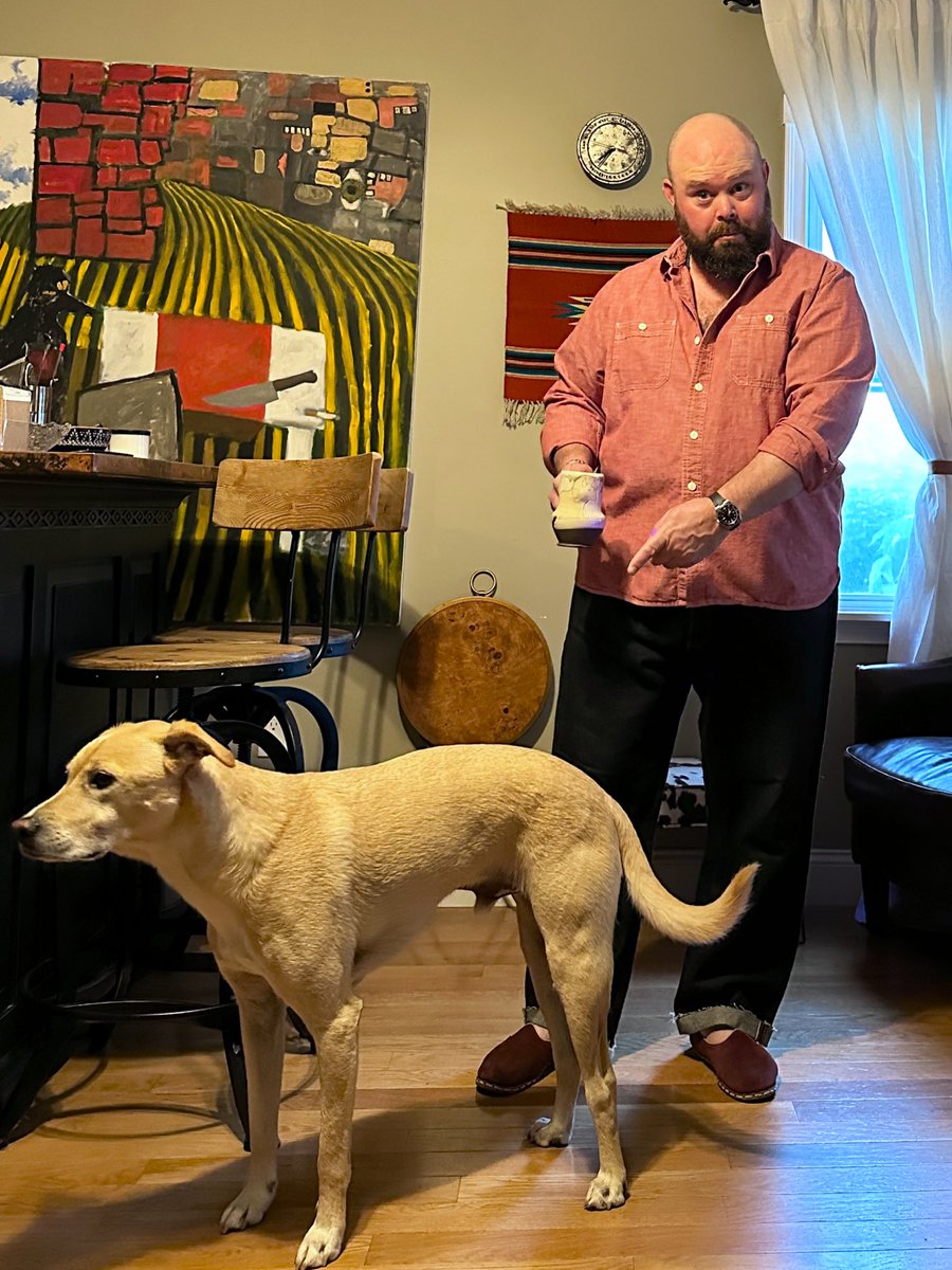 Chambray and denim and Bert.