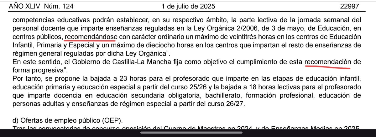 Sergio Abad (@sabad) on Twitter photo <a href="/anpeclm/">ANPE CLM</a>, <a href="/CCOOclm/">CCOO CLM #PrimerSindicato</a> y <a href="/ugtclm/">UGT Castilla-La Mancha</a> Nos vuelven a vender que han obtenido compromisos de la Consejería de Educación de CLM cuando solo consiguen recomendaciones. Si la reducción horaria de los docentes no conlleva el aumento de cupos es un na con sifón. Muy recomendable, eso sí. <a href="/anpeclm/">ANPE CLM</a>, <a href="/CCOOclm/">CCOO CLM #PrimerSindicato</a> y <a href="/ugtclm/">UGT Castilla-La Mancha</a> Nos vuelven a vender que han obtenido compromisos de la Consejería de Educación de CLM cuando solo consiguen recomendaciones. Si la reducción horaria de los docentes no conlleva el aumento de cupos es un na con sifón. Muy recomendable, eso sí.