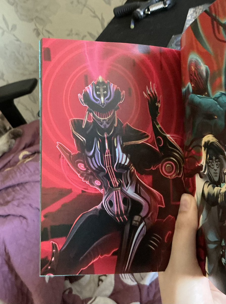Today got warframe zine where i drawd octavia