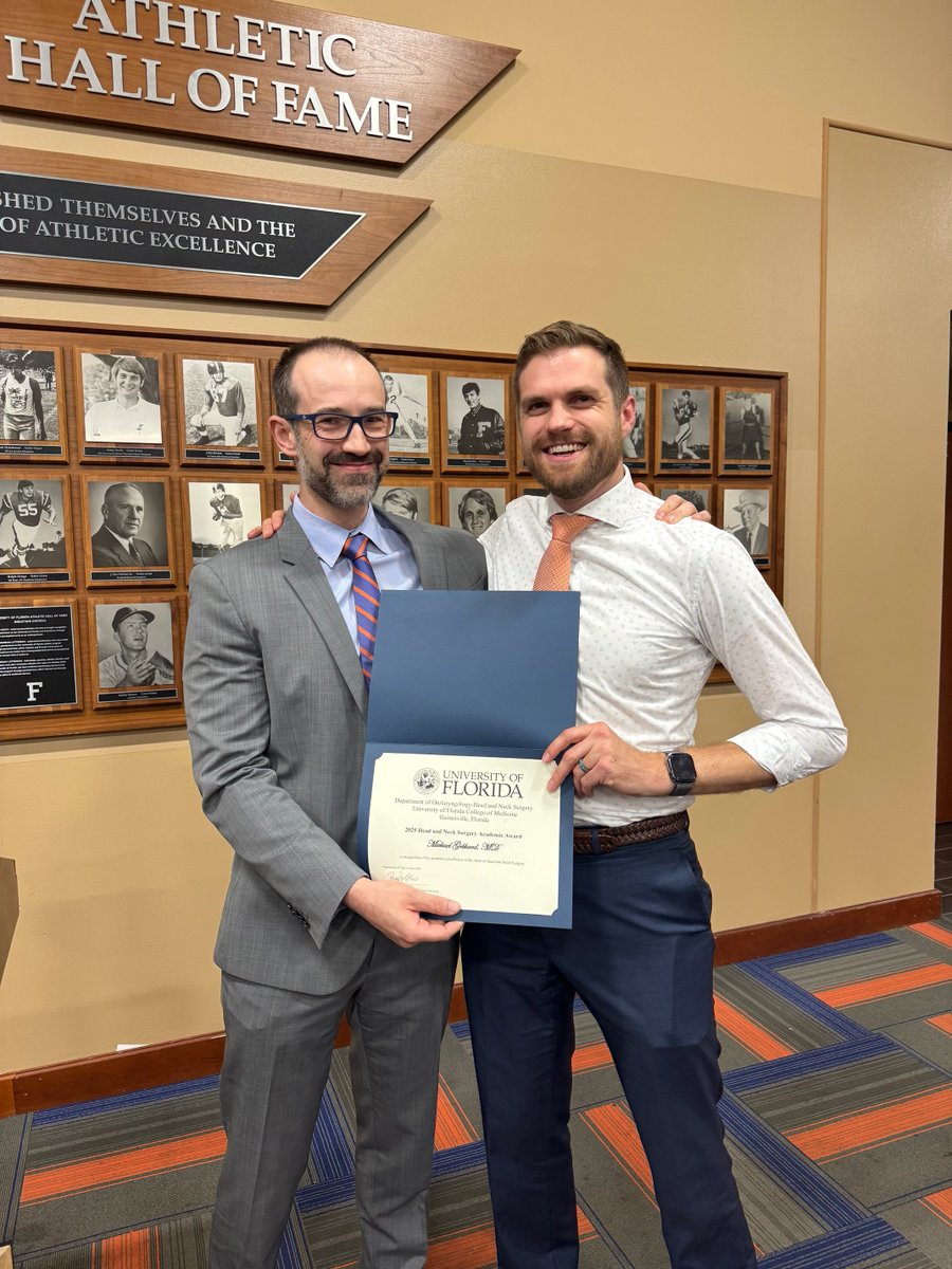 The 8th Annual Top Head &amp; Neck Surgery Resident Award is given annually to the resident who exemplifies what it takes to be a truly outstanding head &amp; neck oncologic clinician and surgeon.  We applaud Dr. Michael Gebhard for winning this prestigious award!