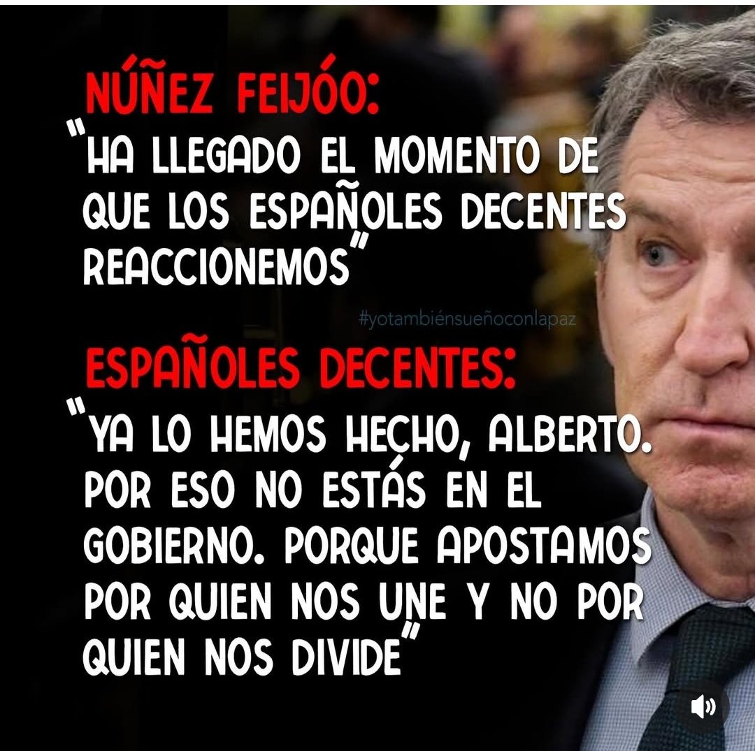 En ello estamos algunxs, en trabajar para que tú nunca llegues a la Moncloa 
<a href="/aliaga88153012/">Reflexion Roja</a> <a href="/BenderOfuscado/">Bender El Que Ofende</a> <a href="/__Gonzalos__/">Gonzalo</a> <a href="/Zapatista72/">Ana 🔻☂️</a> <a href="/Ailaxy/">🔻𝑨𝒊𝒍𝒂𝒙𝒚 © (R) ♀️❤️💛💜🌈</a> <a href="/Djoser1963/">José</a>