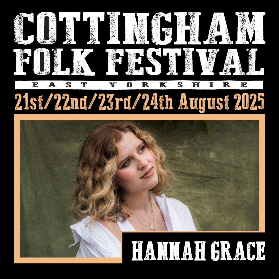Cottingham Folk Festival (@cottfolkfest) on Twitter photo Confirmed for 2025 - <a href="/HanGraceMusic/">Hannah Grace</a>
Hannah Grace writes songs to escape into - and she wants you to escape with her. She uniquely blends the sounds of soul, jazz, and folk with a voice that can seemingly sing anything. Confirmed for 2025 - <a href="/HanGraceMusic/">Hannah Grace</a>
Hannah Grace writes songs to escape into - and she wants you to escape with her. She uniquely blends the sounds of soul, jazz, and folk with a voice that can seemingly sing anything.