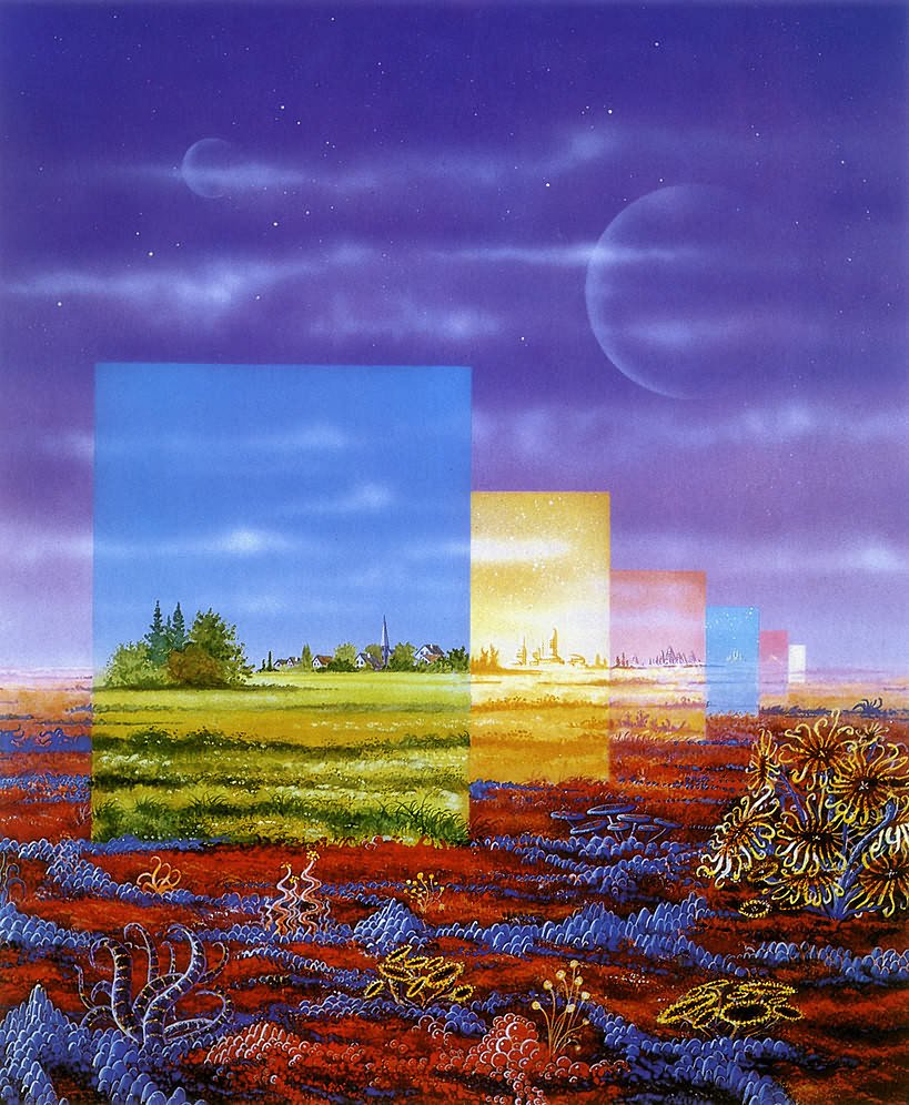 logging on. "Parallel Worlds" by Michael Böhme
