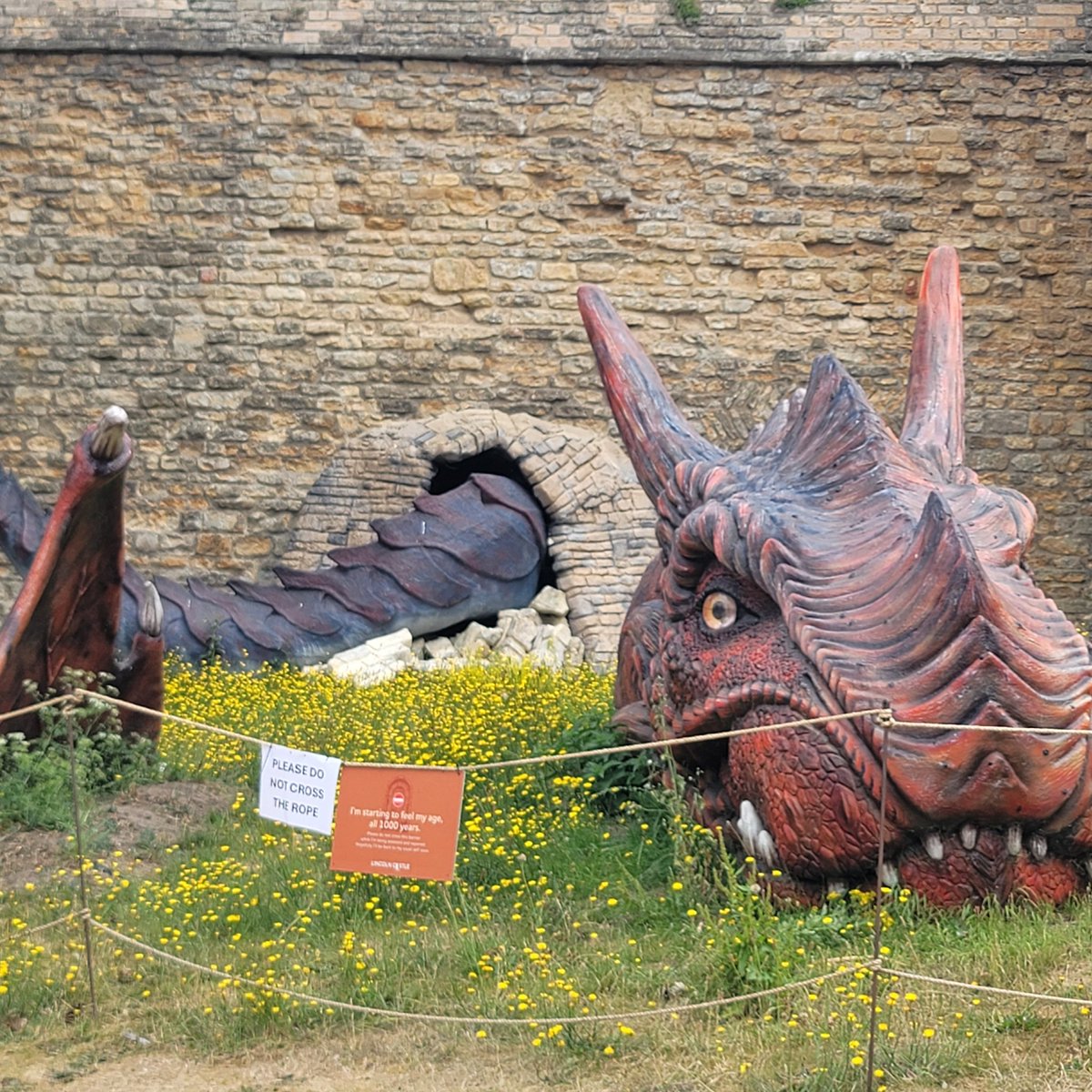 LanceRoberts's tweet image. In Lincoln, UK today visiting my oldest son.  Went to Lincoln castle, and prison, which legend states was guarded by a dragon.
