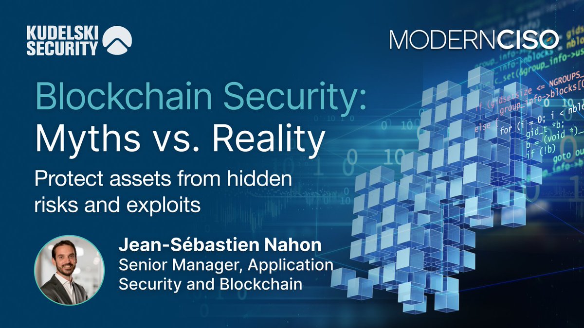 Blockchain is transforming business, but it’s not secure by default.
Smart contract bugs, governance attacks, and hidden risks can cost millions.
In our latest ModernCISO blog, we show how to protect your blockchain investments.
🔗 kdlski.co/3TEuqt7

#BlockchainSecurity
