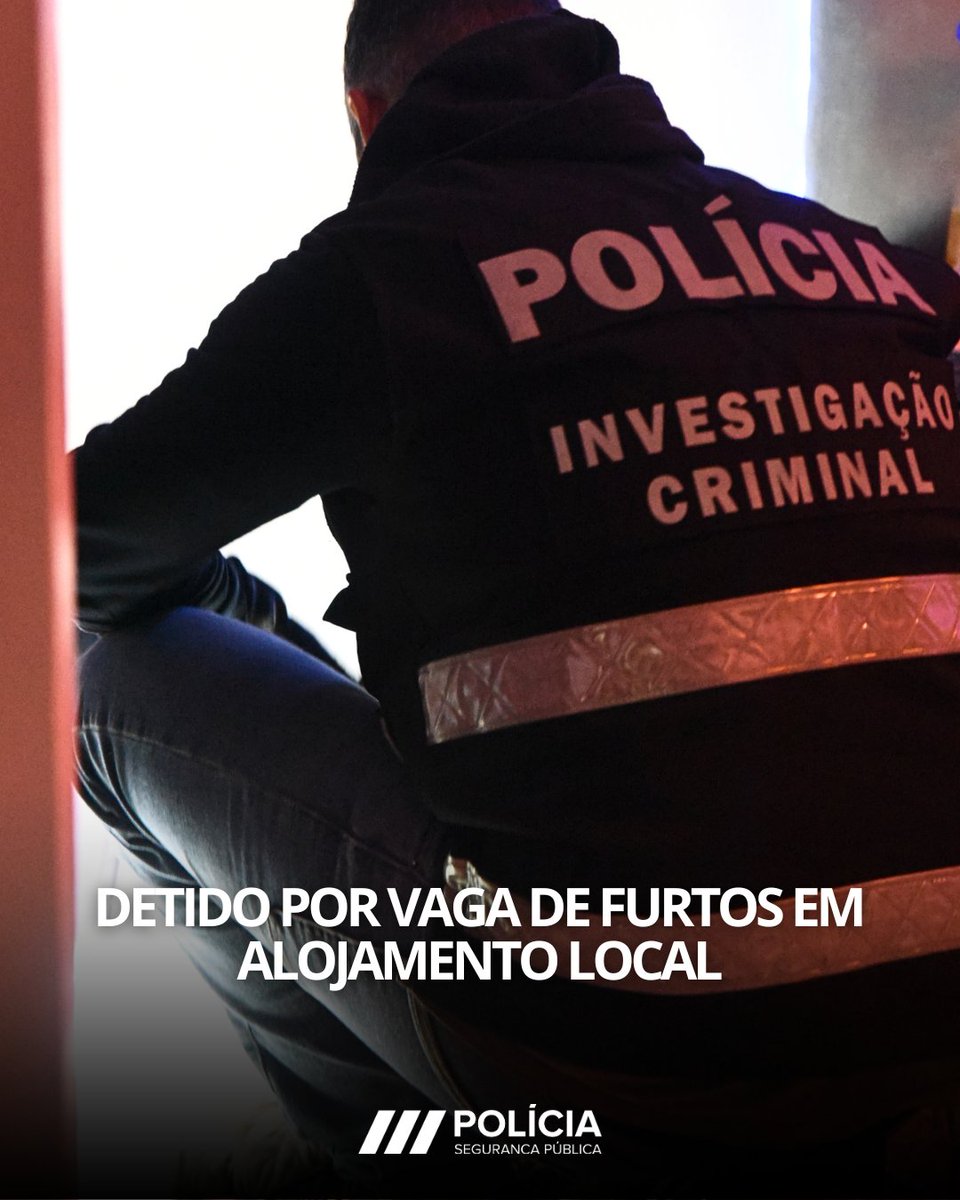 🔎 Combate ao crime patrimonial em Lisboa!

A PSP, através da Divisão de Investigação Criminal, deteve um homem suspeito de vários furtos qualificados em alojamentos locais, cometidos durante a noite enquanto as vítimas (turistas) dormiam.

#PSP #Policia #Portugal