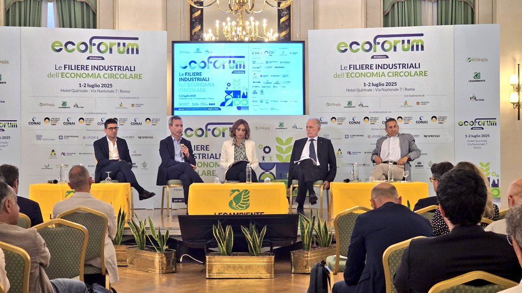 A <a href="/EcoForumLegamb/">EcoForum</a> parliamo delle filiere dell'#economiacircolare italiana per il patto europeo per l'industria pulita.