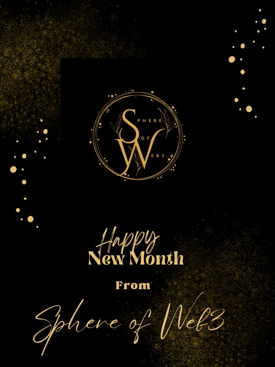 Sphereofweb3's tweet image. It&apos;s a new month, new quarter!! It&apos;s that time to step back a little to review, restrategize and a big move for change.

Happy New Month CT