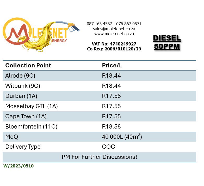 MoleteNET's tweet image. Price Effective 2 July 2025