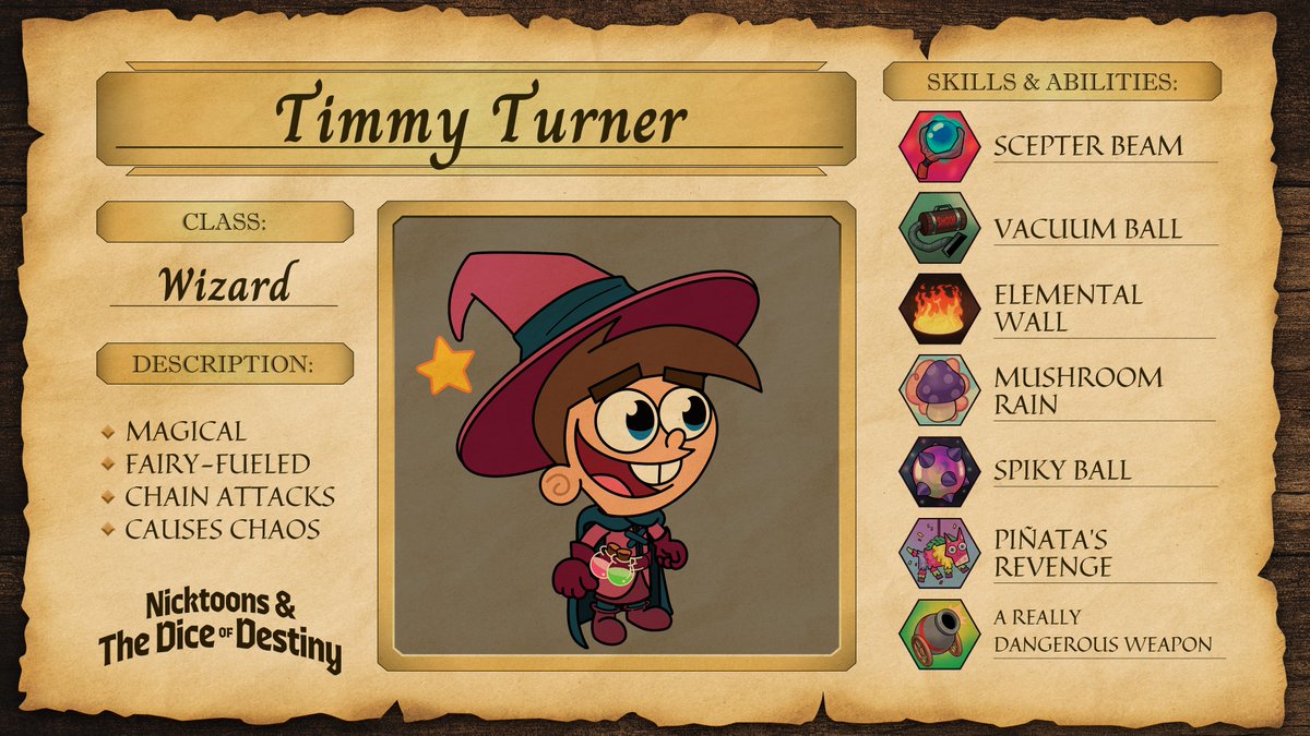 NickRPGGame's tweet image. Get ready to cast spells with Timmy Turner! ⭐
@Nickelodeon #FairlyOddParents #DiceofDestiny