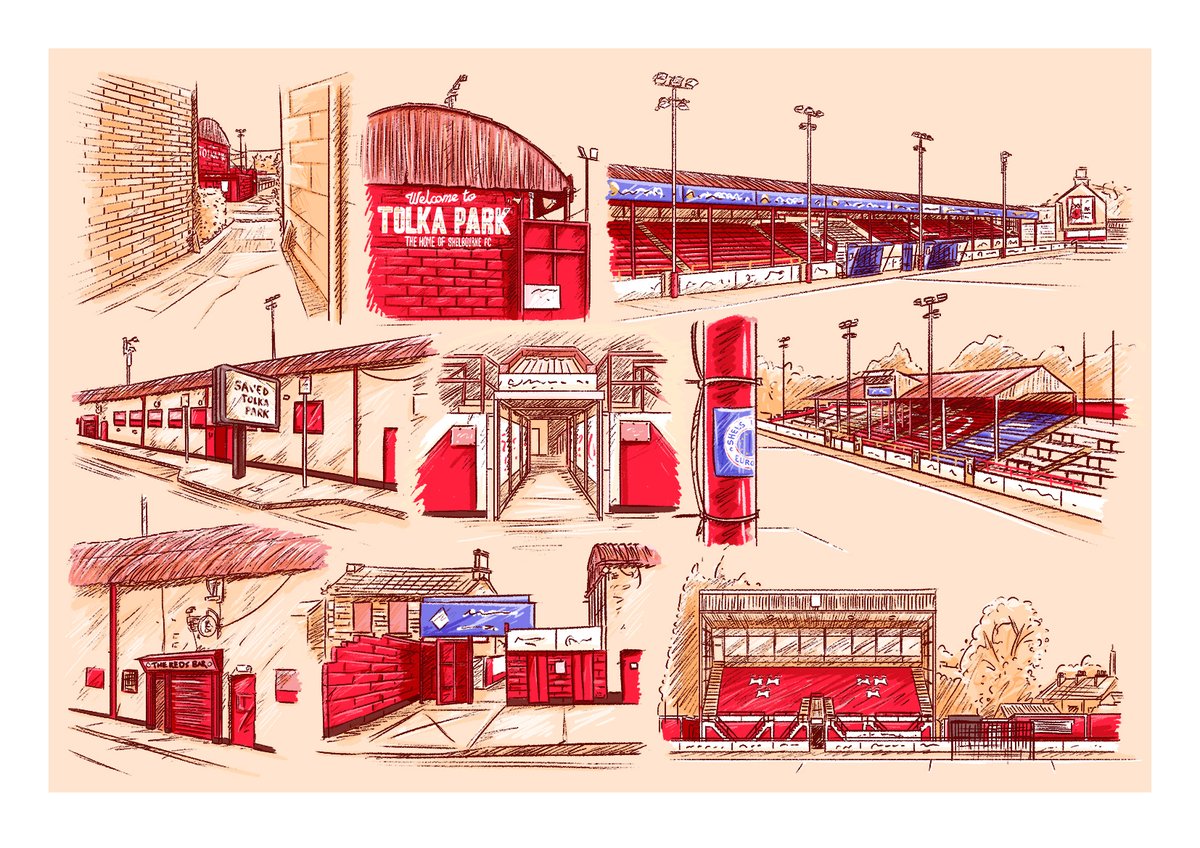 New Drawing!

The many sides of Tolka Park. Home of the Champions <a href="/shelsfc/">Shelbourne FC</a>, soon to host Champions League football 🏆

I enjoyed my visit, everyone was extremely accommodating despite how busy they were making improvements around the ground. 

A tour of the kit room a highlight!