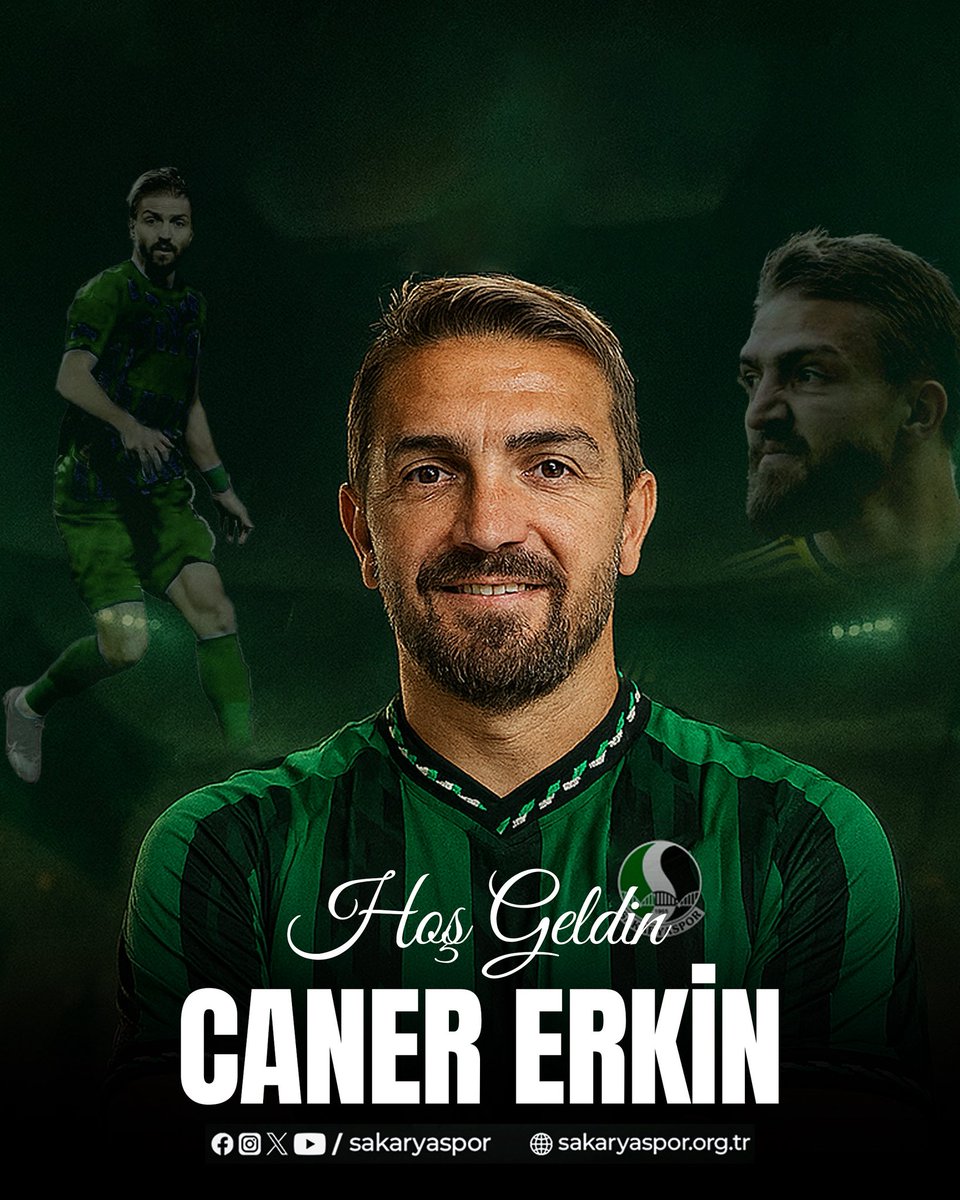 ✍️ Kulübümüz, Caner Erkin ile anlaşmaya varmıştır. Kendisine Yeşil-Siyah forma altında başarılar dileriz. 

Hoş geldin CANER !