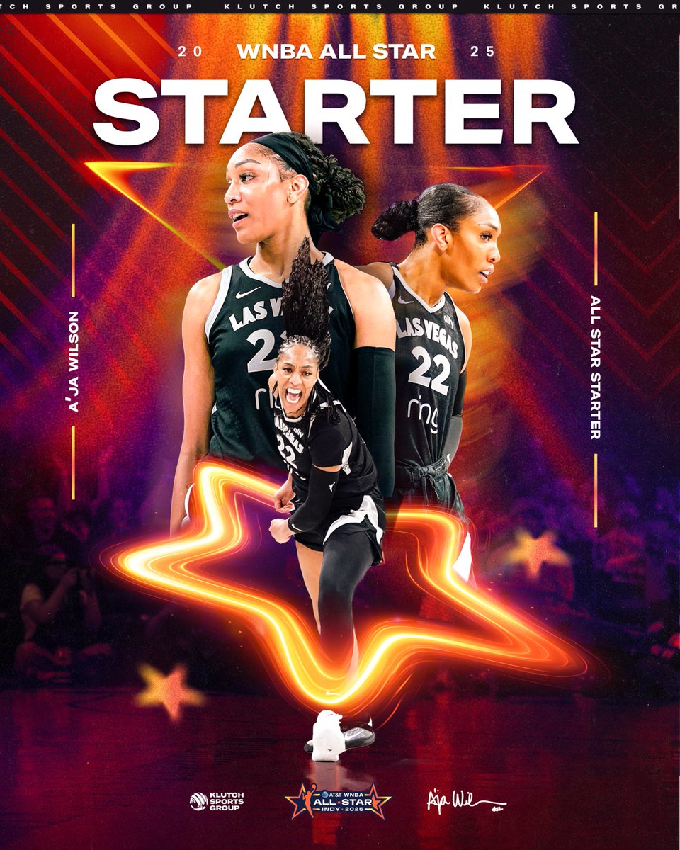 2025 WNBA All-Star Starter and 7️⃣th All-Star selection for <a href="/_ajawilson22/">A'ja Wilson</a>! ⭐️