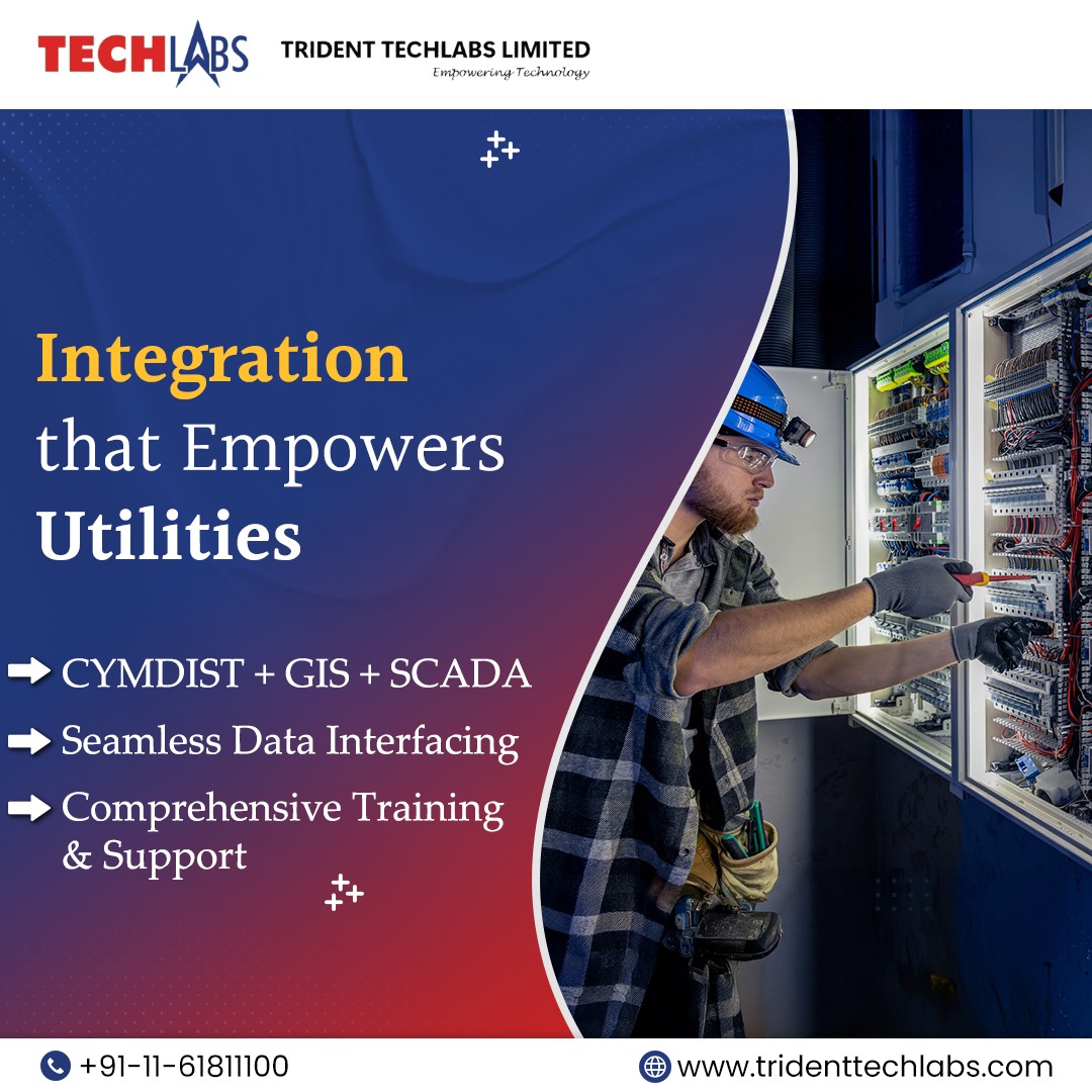 TechlabsTrident's tweet image. 🔗 Digital transformation starts with integration.

Trident Techlabs connects CYMDIST with GIS, DMS, SCADA &amp;amp; OMS—plus training, interfacing &amp;amp; support for lasting impact.

📞 +91-11-61811100 | 🌐 tridenttechlabs.com

#CYMDIST #SmartGrid #UtilityIntegration