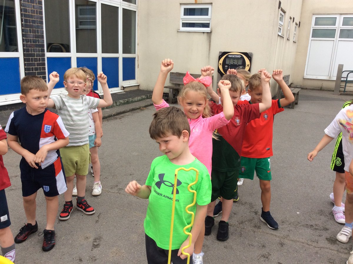 Class 3 enjoyed the 'Bucket Challenge' today as our next event in Sports Week 2025! We were super speedy! #SportsWeek2025 #RowenaGames
