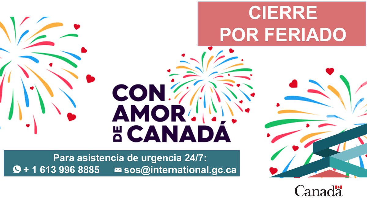 📌 Aviso: Nuestra embajada en La Paz, Bolivia estará cerrada el 1ro de julio por el Día de Canadá.
🆘 Para asistencia consular de emergencia, llama al +591 (2) 241-5141 o escribe a sos@international.gc.ca
ℹ️ Más información: travel.gc.ca/assistance/eme…