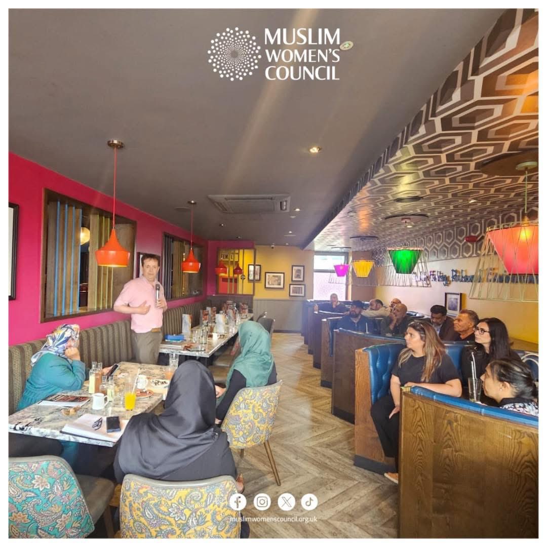 MuslimWomensCouncil (@mwc_bradford) on Twitter photo MWC hosted a powerful roundtable with <a href="/Doylech/">Chris Doyle</a> on Gaza, Iran and the Middle East at @MyLahore Bradford
We were joined by leaders in law, health, education and more who are committed to meaningful political advocacy
#MWC #MiddleEast #Gaza #Advocacy #Caabu #Bradford MWC hosted a powerful roundtable with <a href="/Doylech/">Chris Doyle</a> on Gaza, Iran and the Middle East at @MyLahore Bradford
We were joined by leaders in law, health, education and more who are committed to meaningful political advocacy
#MWC #MiddleEast #Gaza #Advocacy #Caabu #Bradford