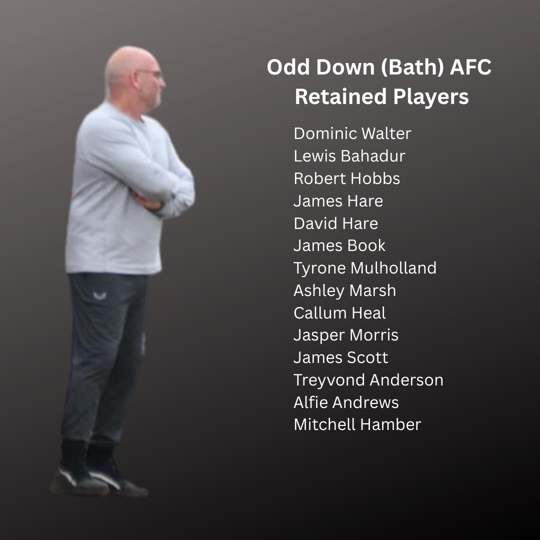 Odd Down (BATH) AFC (@odd_downafc) on Twitter photo We can confirm a number of players who will be returning to the club for the 2025/26 season. We look forward to seeing more returning over the next coming weeks, along with new additions.
<a href="/swsportsnews/">South West Sports News</a> We can confirm a number of players who will be returning to the club for the 2025/26 season. We look forward to seeing more returning over the next coming weeks, along with new additions.
<a href="/swsportsnews/">South West Sports News</a>