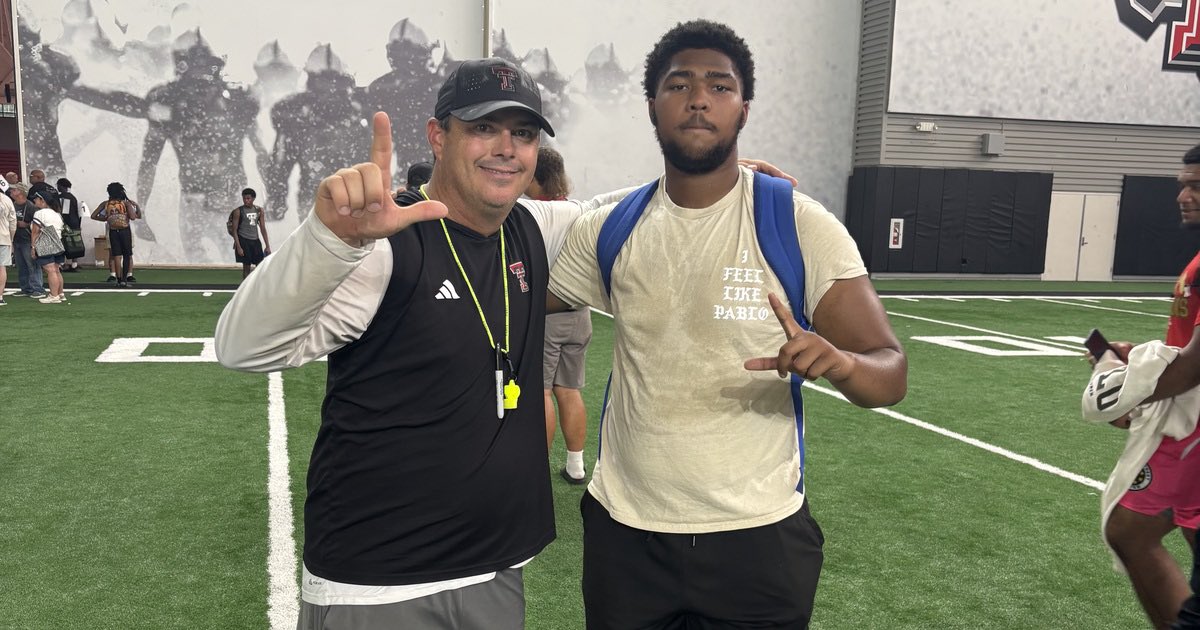 2027 Duncanville (TX) offensive lineman Aiden Williams (<a href="/Aidenj70/">Aiden Williams</a>) picked up an offer from #TexasTech following a standout camp performance in Lubbock.

“It’s very exciting” #GunsUp #WreckEm

➡️ on3.com/sites/red-raid…