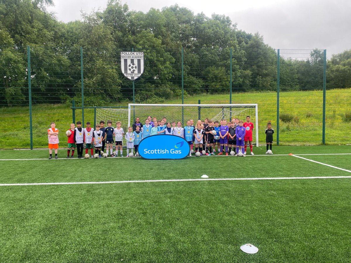 PollokUtdS_A's tweet image. Kicked off our free summer camp with 41 brilliant players yesterday — huge thanks to @scottishgas for making it happen!
Can’t wait for the rest of the week ⚽️⚫️⚪️
@ScottishFA @ScotFAWest #MTLN