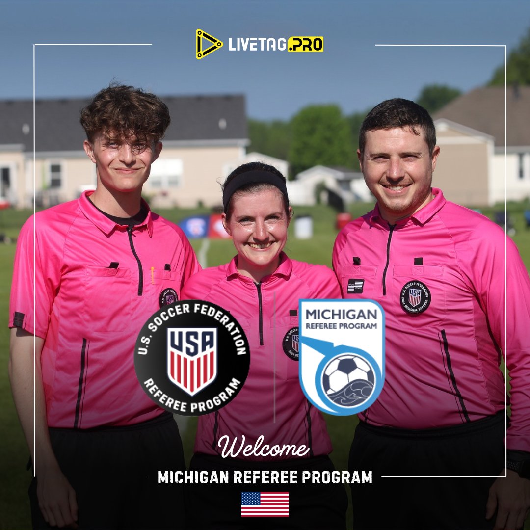 LiveTag.Pro (@livetagpro) on Twitter photo 🚨We’ve officially partnered with the <a href="/MichiganReferee/">Michigan Referee Program</a> !⚽️🇺🇸
LiveTag.Pro helps U.S. referees grow with cutting-edge video analysis — from the ref’s point of view 🎥⚖️
#RefereeTech #SoccerRef #LiveTagPro #InnovationInRefereeing 🚨We’ve officially partnered with the <a href="/MichiganReferee/">Michigan Referee Program</a> !⚽️🇺🇸
LiveTag.Pro helps U.S. referees grow with cutting-edge video analysis — from the ref’s point of view 🎥⚖️
#RefereeTech #SoccerRef #LiveTagPro #InnovationInRefereeing