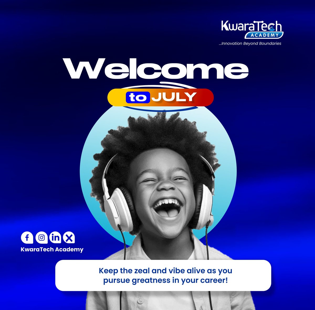 Kwaratechacad's tweet image. Hello July! @KwaraTech Academy,we’re stepping into this new month with fresh energy&amp;amp;purpose
Keep the zeal.Keep the vibe.Keep learning.Whether you’re just starting/already deep in your tech journey,remember every step counts

Let’s make this month count together!#learntechinilorin