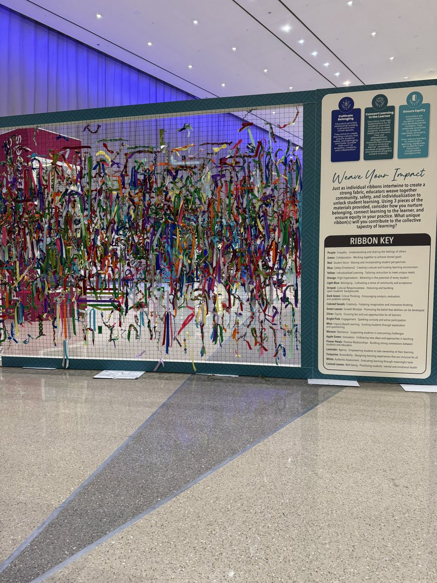 Headed to #ISTELive MainStage, but first, I had to Weave My Impact! 🎯 Choosing 3 was hard… so I picked 4( rules are meant to be bent 😄)
✅ #CriticalThinking
✅ #InquiryBasedLearning
✅ #Equity &amp; #Engagement
…and of course, a dash of #Creativity to tie it all together! 💡✨