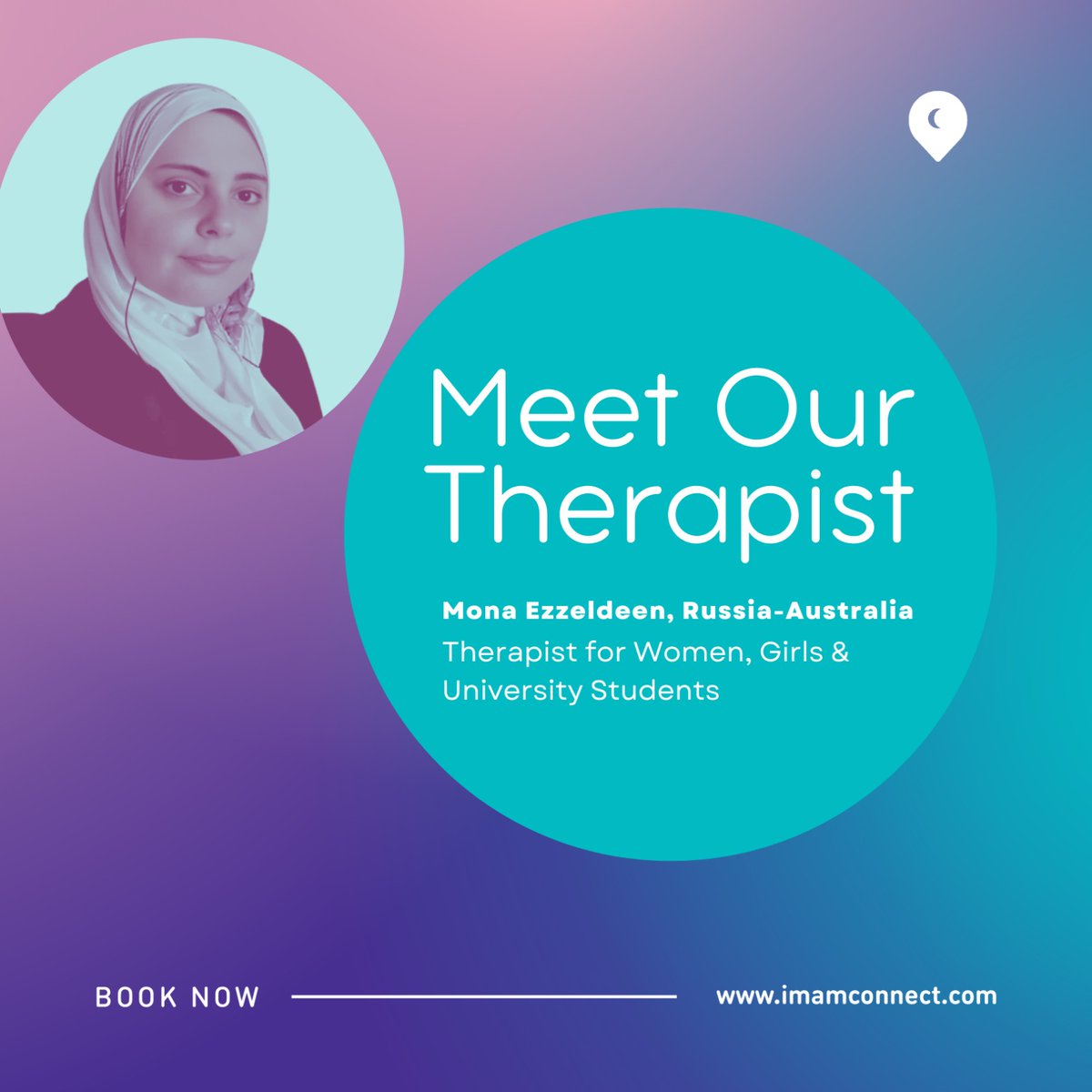 ImamConnect's tweet photo. Mona Ezzeldeen brings over a decade of experience in mental health, supporting Muslim women, students, and families with therapy rooted in Islamic values.

Book your session now:
 🔗 https://t.co/DGszfjC5qE https://t.co/j620ENlVjf