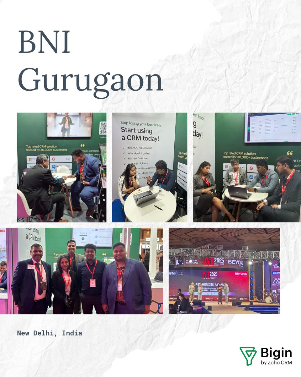 Bigin's tweet image. In the first half of 2025, we had the joy of connecting with small businesses across India. ✨
We're grateful for every conversation, every story shared over chai. ☕ And to every incredible entrepreneur we met—Bigin's got your back! 🙌
#SmallBusiness #CRM #BusinessGrowth