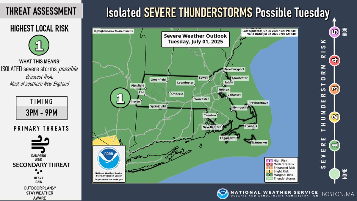 RhodeIslandEMA's tweet image. Strong to severe thunderstorms are possible across Rhode Island today between 3PM and 9PM. Damaging wind gusts are the primary threat, with the potential for localized flash flooding and power outages. Be sure to secure loose outdoor items.