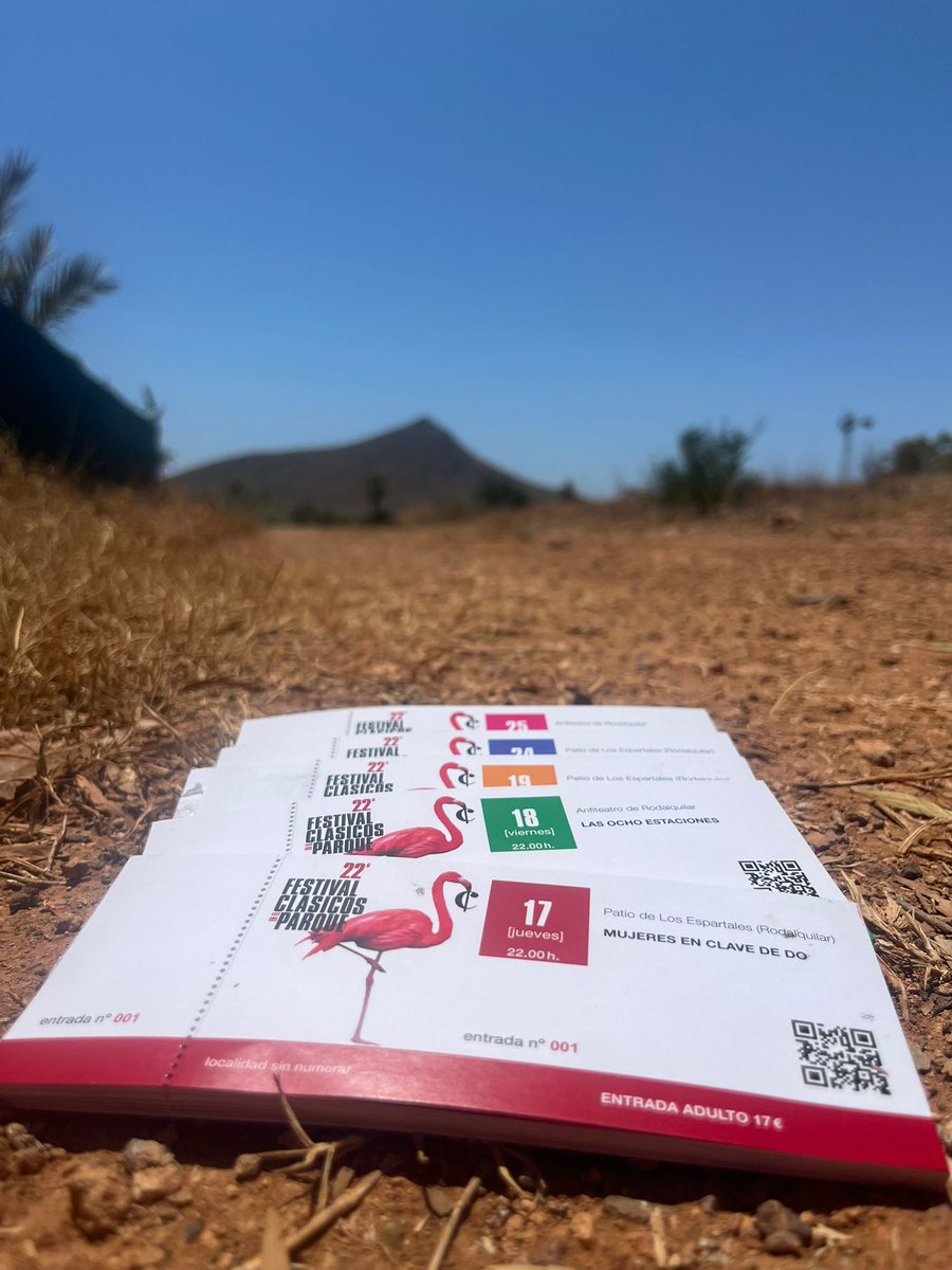 🎟️ ¡Entradas físicas ya a la venta! 🎟️

Puedes conseguir la tuya en la tienda 'El rincón de Zaratustra' (Rodalquilar).

💻 Recuerda que también puedes conseguir tu entrada en clasicosenelparque.com