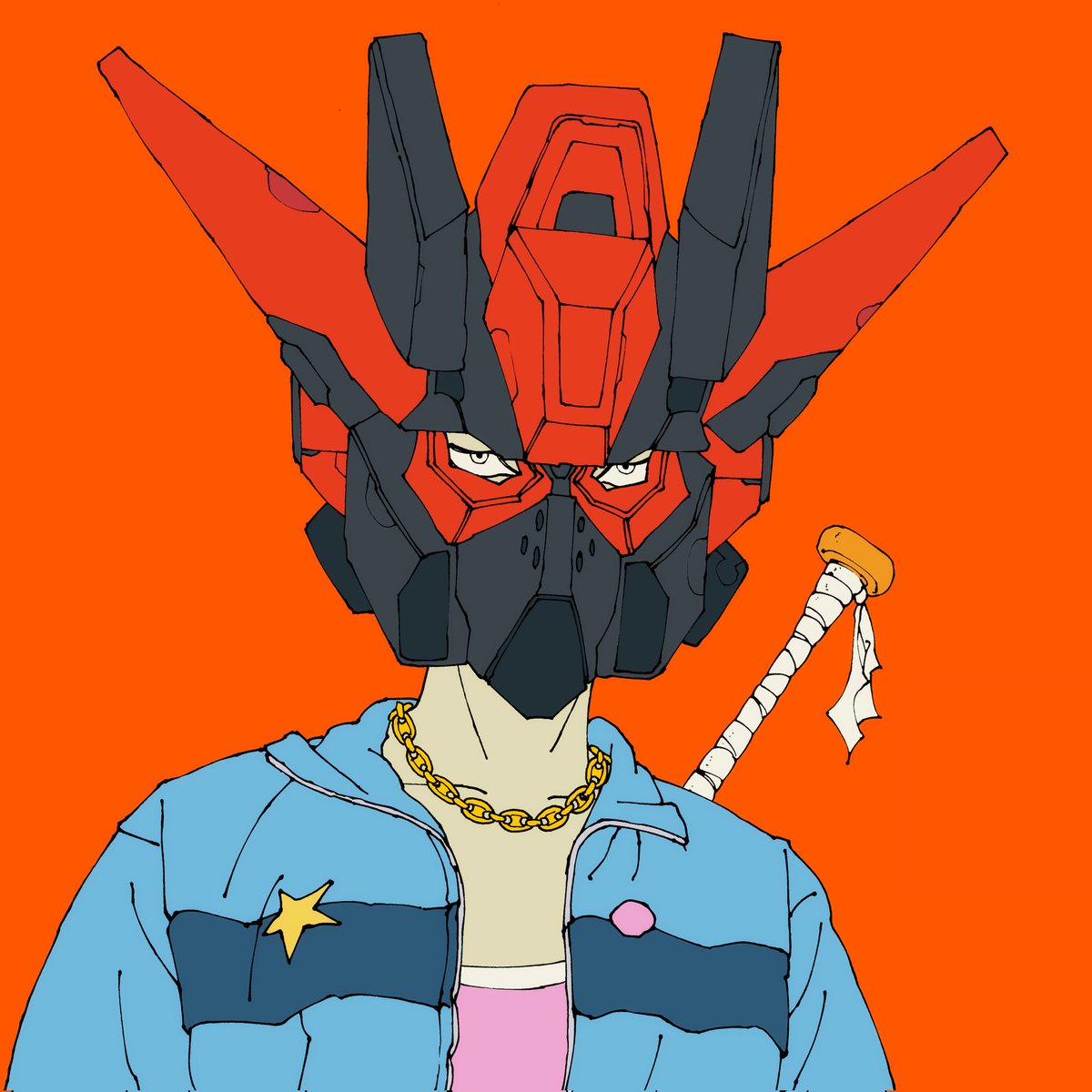 kraft_is_wckd's tweet image. &quot;Every mob deserves their own MECHA mask.&quot; — Unknown old mob