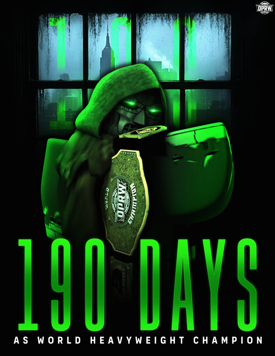 190 DAYS OF DOMINANCE. 🟢

Since December 28th, 2024.. <a href="/H0WARDC0RRE/">Howard.</a> has reigned SUPREME as the CENTERPIECE of OPRW, remaining UNDEFEATED for over 6 MONTHS! 🤯

As he goes into WAR at #OPRWBacklash against MLG Owens &amp; Justino Orton, competing in a MULTI-MAN Matchup for the FIRST