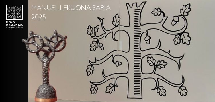 Eusko Ikaskuntza (@ei_sev) on Twitter photo 🎖️ 2025eko Manuel Lekuona Saria: Zabalik hautagaitzak aurkezteko epea!
📅 Irailaren 21era arte aurkez daitezke Euskal Komunitate Globalari ekarpen esanguratsua egin dioten pertsonen hautagaitzak. Manuel Lekuona Sariak ibilbide osoari egiten dio aitortza.
🚀 Ez galdu aukera! 🎖️ 2025eko Manuel Lekuona Saria: Zabalik hautagaitzak aurkezteko epea!
📅 Irailaren 21era arte aurkez daitezke Euskal Komunitate Globalari ekarpen esanguratsua egin dioten pertsonen hautagaitzak. Manuel Lekuona Sariak ibilbide osoari egiten dio aitortza.
🚀 Ez galdu aukera!