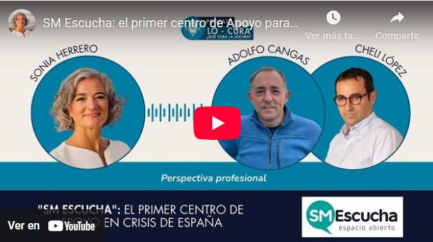 Hemos tenido el placer de participar en el podcast de Sonia Herrero "LO-CURA, ¿qué cura la (lo)cura?", compartiendo la experiencia de SM_Escucha. youtu.be/k3BMayJq32E?si…