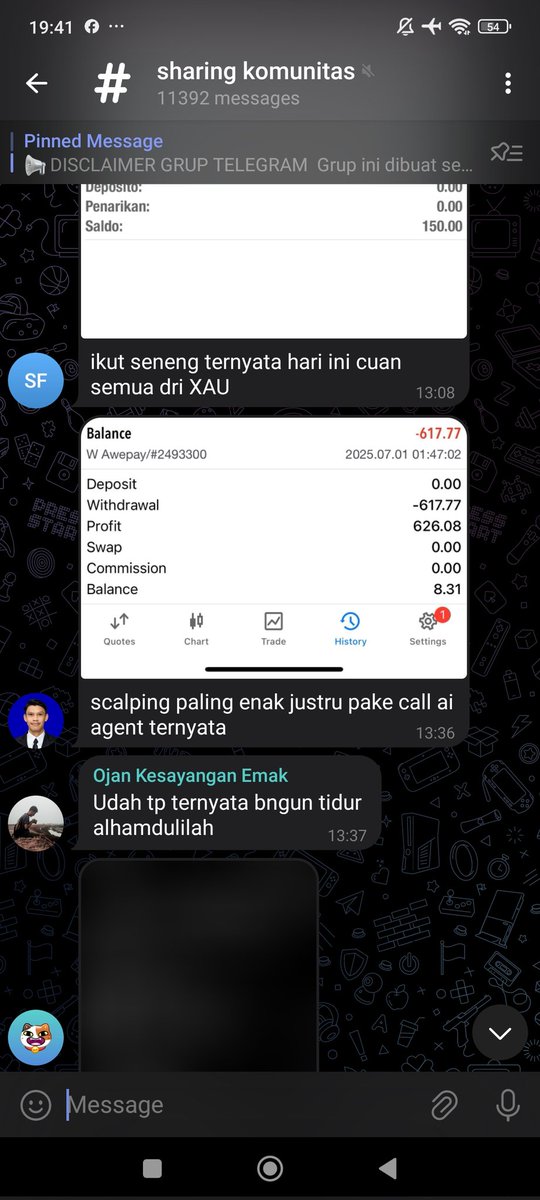 aiagentcomunity's tweet image. Ai agent alat bantu trading yang baru muncul 2025, siapapun yang masuk dluan pasti kaya

Botnya juga murah banget bosku
👇👇👇
lynk.id/aiagentcommuni…

Mau tau cara pakainya wa admin aja
wa.me/6289519961508